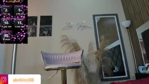 Snapshot of abril_ricci chatting on March 1, 3:43 am Abril online show from March 1, 3:43 am
