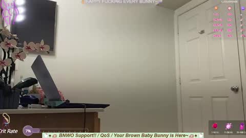 Snapshot of bunnycheekz chatting on February 24, 1:00 am Tokki  bunny  online show from February 24, 1:00 am