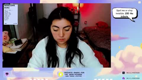 Snapshot of cuteambervi chatting on October 7, 9:08 pm Princess Amber online show from October 7, 9:08 pm
