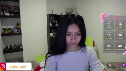 Snapshot of elaine_sun chatting on October 17, 3:54 am Elaine eli online show from October 17, 3:54 am
