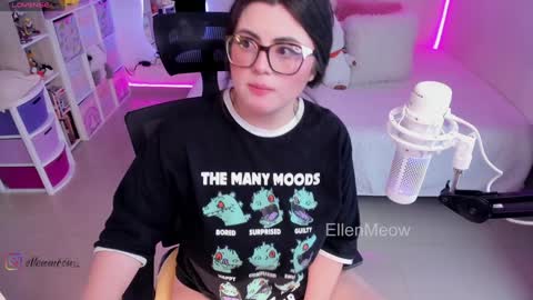 Snapshot of ellen_meow chatting on January 10, 10:28 am Meow in da house . online show from January 10, 10:28 am