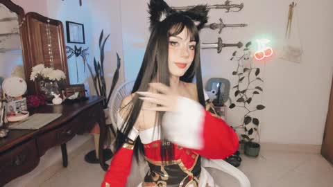 Snapshot of fairywhore chatting on January 8, 5:05 am Jackie Cosplayer online show from January 8, 5:05 am