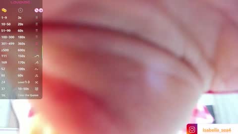 Snapshot of isabella_sea chatting on October 4, 1:11 am Isabella Sea online show from October 4, 1:11 am