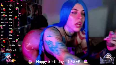 Snapshot of jinx_25 chatting on September 10, 2:55 am  Jinx  online show from September 10, 2:55 am