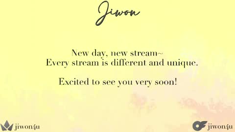 Jiwon online show from May 1, 9:18 pm