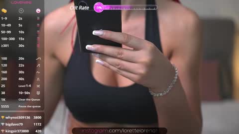 LoretteLorena online show from February 16, 8:00 pm