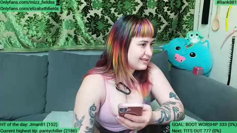 Elizabxth Fields online show from March 4, 5:36 am