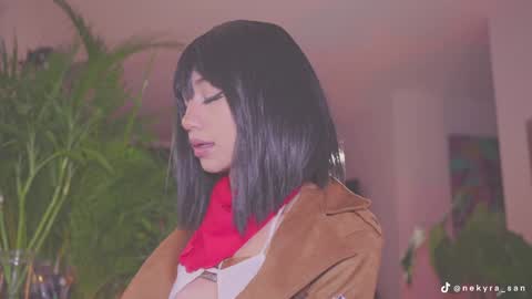 Snapshot of nekyra_san chatting on December 14, 12:22 am Mely  Birthday party saturday night BYO online show from December 14, 12:22 am