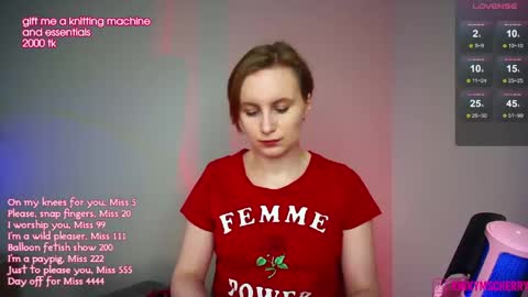 Cherry  Miss Cherry online show from May 6, 4:22 pm