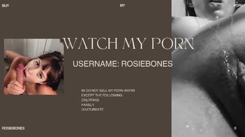 Rosie Bones online show from July 1, 6:40 pm