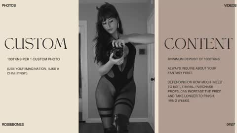Rosie Bones online show from June 29, 9:25 pm
