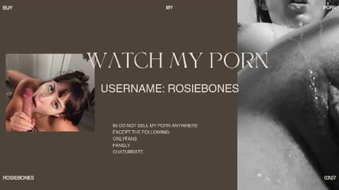 Rosie Bones online show from July 15, 10:03 pm