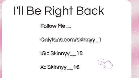 Skinnyy   online show from July 29, 2:11 am