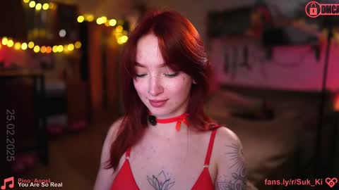 Snapshot of suk_ki chatting on February 25, 1:09 am Lika ginger Jessy blond online show from February 25, 1:09 am