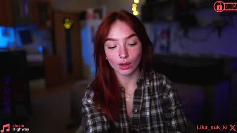 Snapshot of suk_ki chatting on February 6, 12:54 am Lika ginger Jessy blond online show from February 6, 12:54 am
