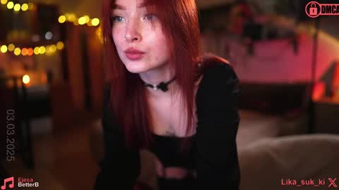 Snapshot of suk_ki chatting on March 3, 4:54 pm Lika ginger Jessy blond online show from March 3, 4:54 pm