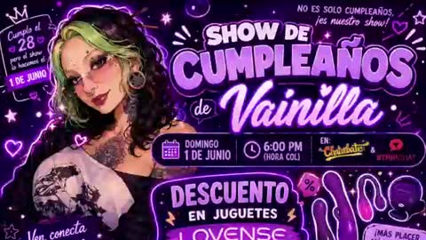 Vainilla Independent model online show from June 18, 2:46 am