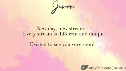 J i w o n   online show from June 28, 8:15 pm