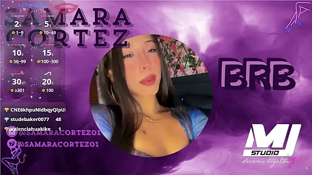 SamaraCortez online show from June 2, 8:21 pm