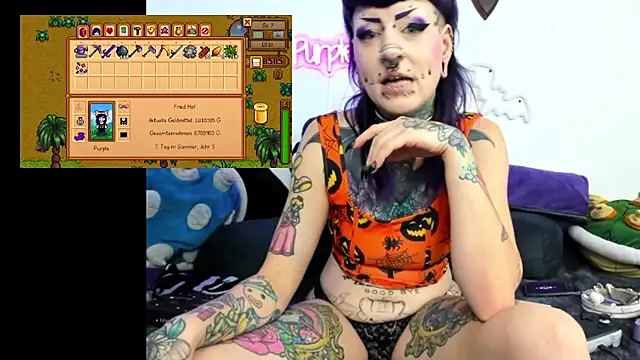 Purple Coffin666 online show from July 28, 5:46 pm
