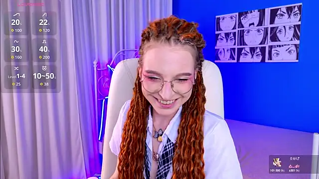 Snapshot of VioletShine chatting on October 6, 4:23 pm VioletShine online show from October 6, 4:23 pm