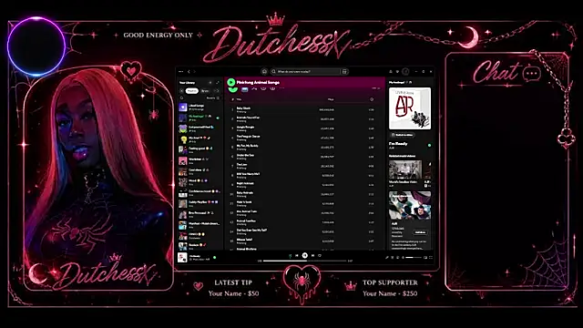 GoddessxDutchessx online show from April 29, 8:36 pm