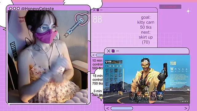 HoneyyCeleste online show from June 24, 6:29 pm