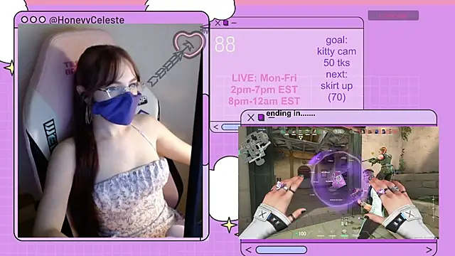 HoneyyCeleste online show from July 28, 7:04 pm