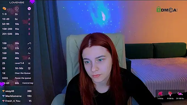 red  dizzy online show from January 14, 10:59 pm