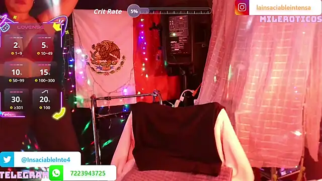 LaInsaciableIntensa online show from June 15, 2:34 am