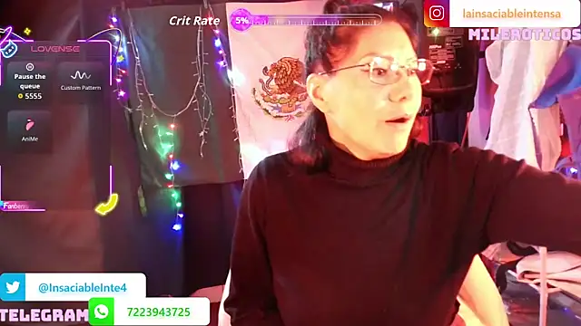 LaInsaciableIntensa online show from June 12, 1:46 am