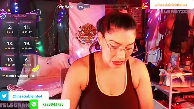 LaInsaciableIntensa online show from May 4, 2:15 am